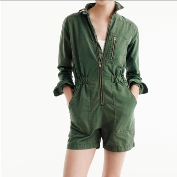 J. Crew Pants - J. Crew Utility Romper Zipper Tencel 2 jcrew